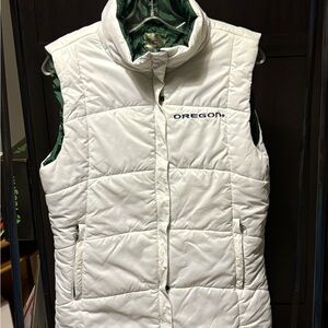 Women's White Puffer Vest